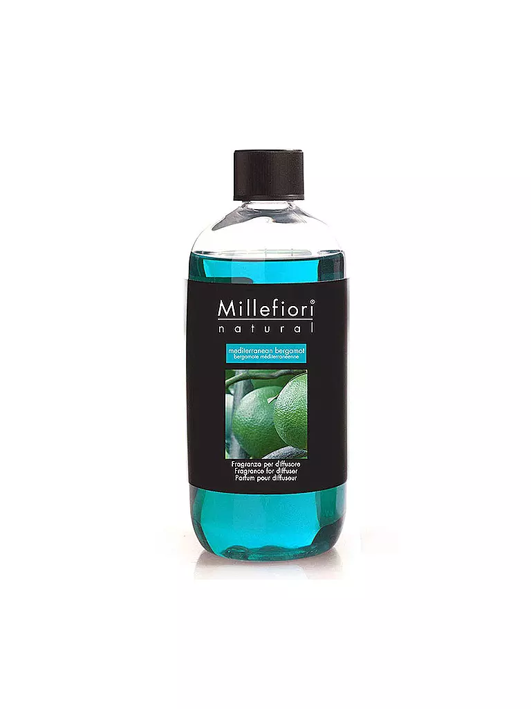 MILLEFIORI | Duftdiffuser-Nachfüllung "MF Milano - Mediterranean Bergamot" 250ml | türkis