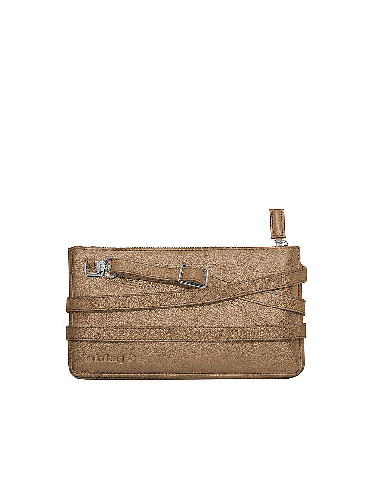 MINIBAG | Ledertasche - Minibag Metallic Bronze | kupfer