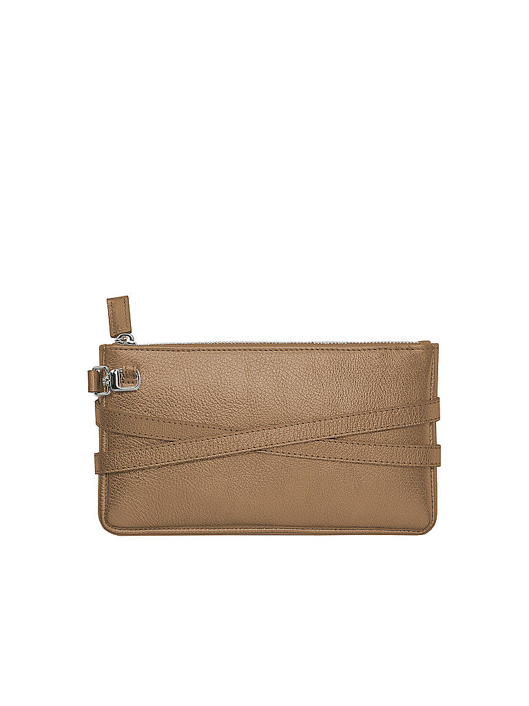 MINIBAG | Ledertasche - Minibag Metallic Bronze | kupfer