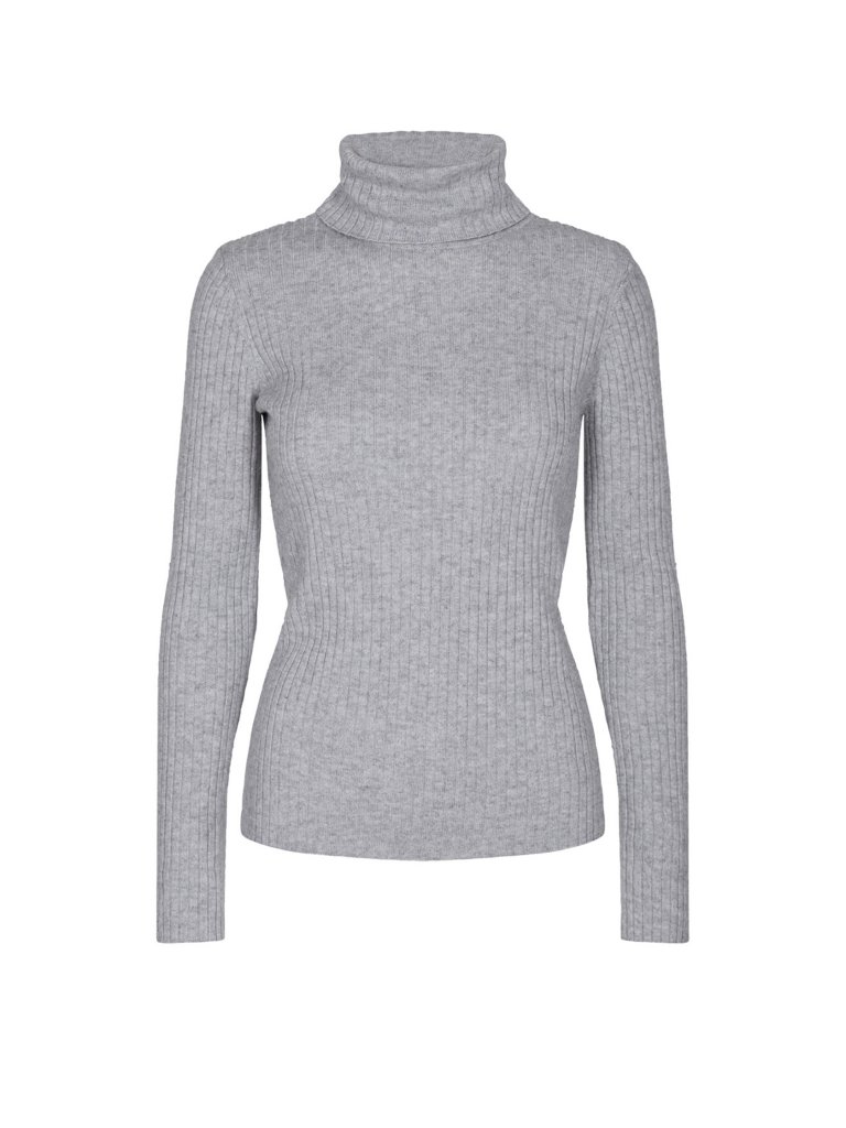MINIMUM Rollkragenpullover  grau | XS