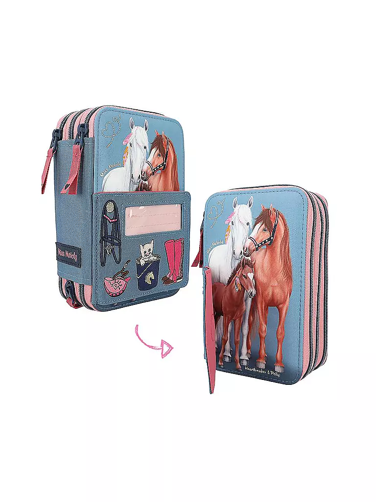 MISS MELODY | Miss Melody 3-Fach Federtasche My Little Farm  | keine Farbe