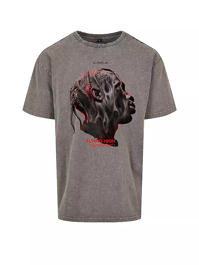 MISTER TEE | T-Shirt FLYING HIGH  | grau