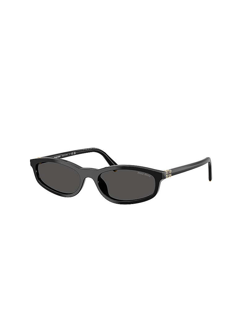 Miu Miu Damen Miu Miu MU A06S 16K08Z Sonnenbrillen Acetat Schwarz Grau Geometrisch Normal