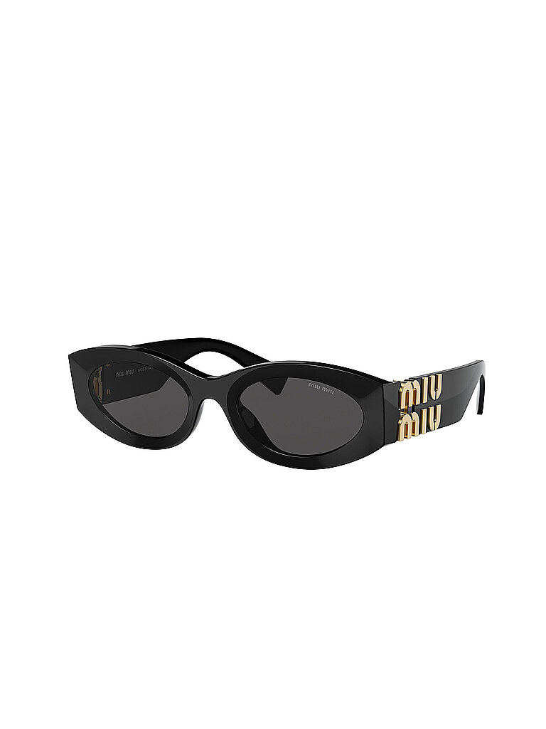 Miu Miu Damen Miu Miu MU 11WS 0MU 11WS 1AB5S0 Sonnenbrillen Acetat Schwarz Grau Rund Normal