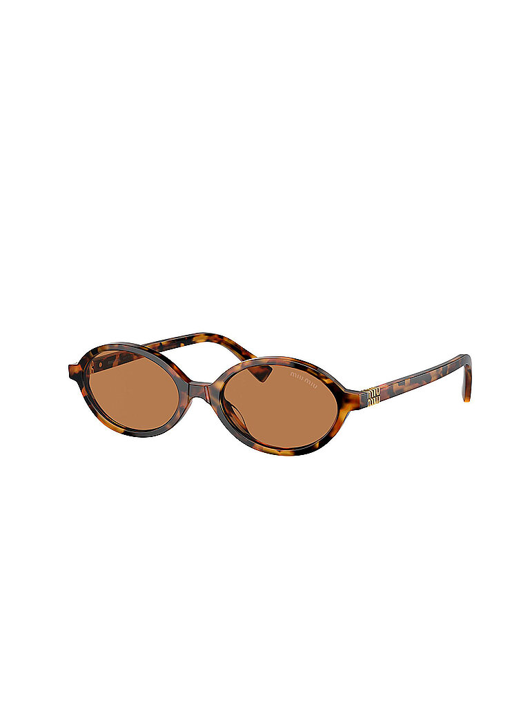 Miu Miu Damen Miu Miu MU 04ZS 19P2Z1 Sonnenbrillen Acetat Schildkröte Braun Rund Normal