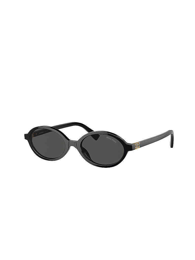 Miu Miu Damen Miu Miu MU 04ZS 1AB5S0 Sonnenbrillen Acetat Schwarz Grau Rund Normal