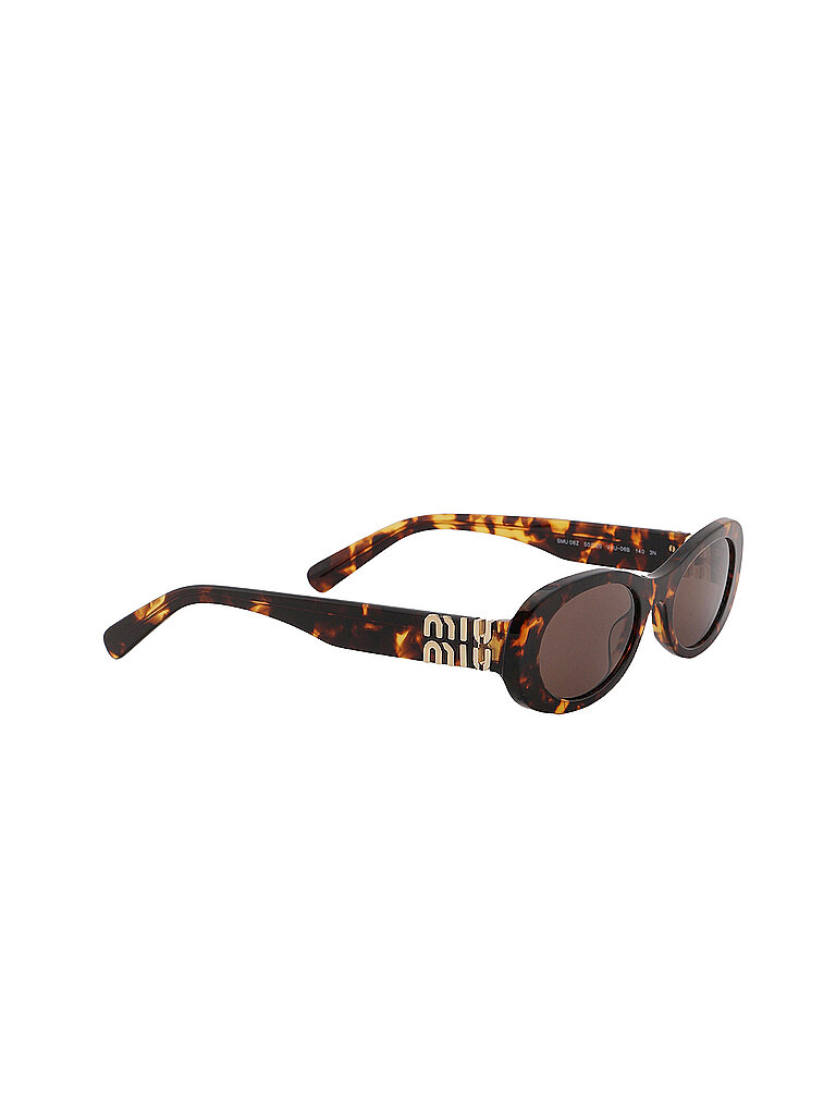 Miu Miu Damen Miu Miu MU 06ZS VAU06B Sonnenbrillen Acetat Schildkröte Braun Rund Normal
