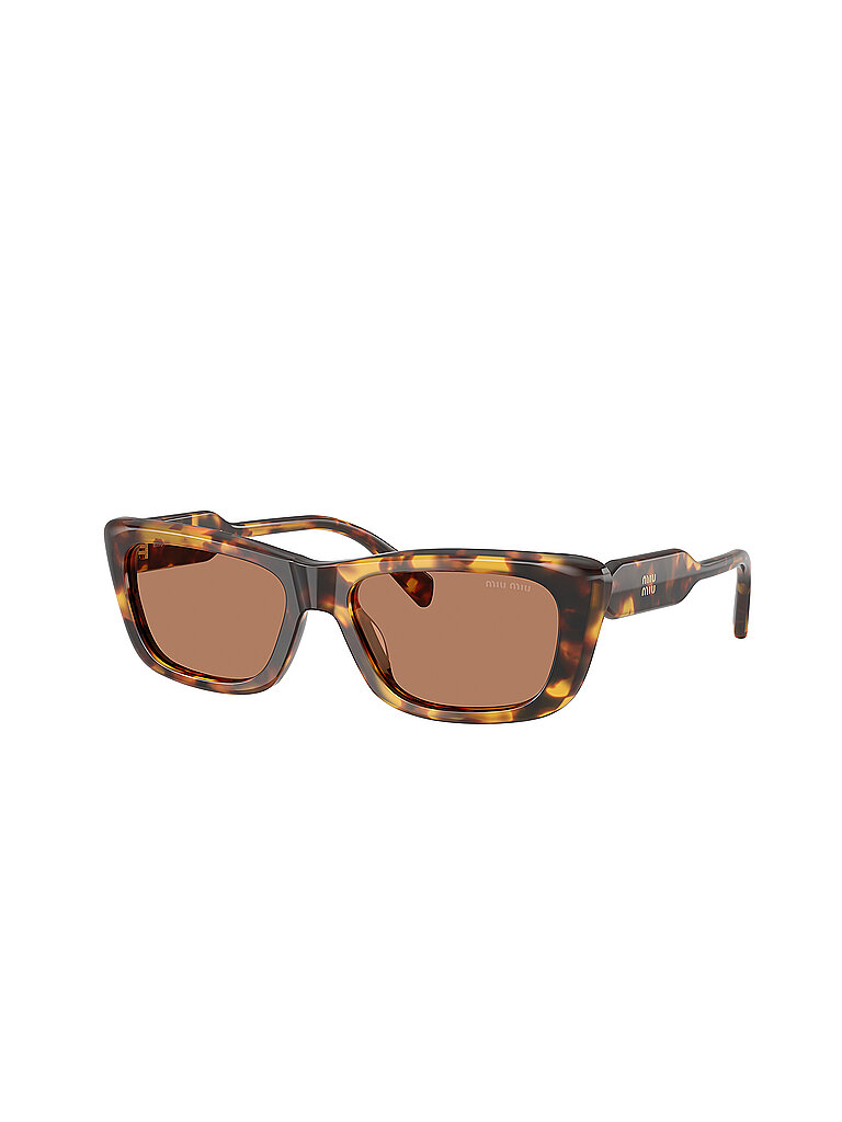 Miu Miu Damen Miu Miu MU B12S 14L20D Sonnenbrillen Acetat Schildkröte Braun Quadratisch Normal