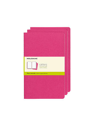 MOLESKINE | Notizheft CAHIER 3er-Set blanko Large Kinetic Pink