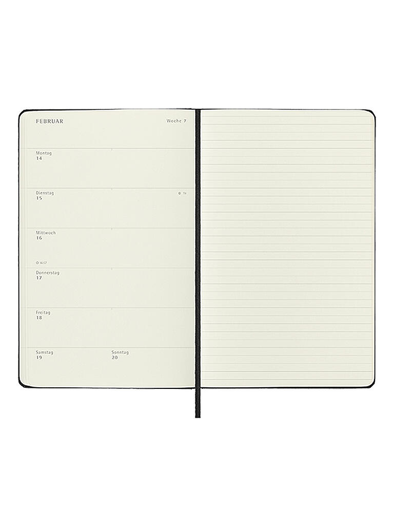 MOLESKINE Classic Kalender Deutsch 2022 Schwarz keine Farbe