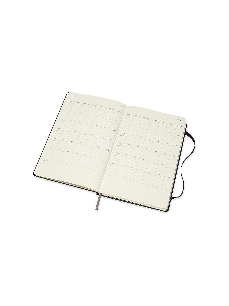 MOLESKINE | Kalender - Weekly Notebook Large HC Black 2019 | transparent