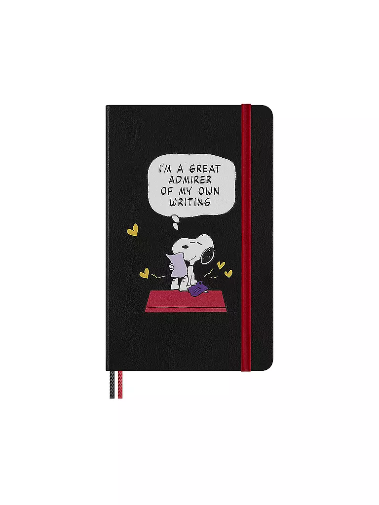 MOLESKINE | Peanuts Snoopy Admirer Notizbuch  | schwarz