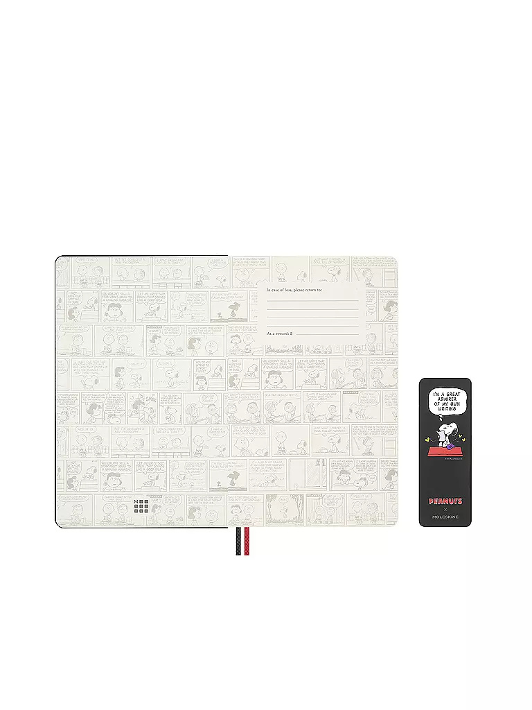 MOLESKINE | Peanuts Snoopy Admirer Notizbuch  | schwarz