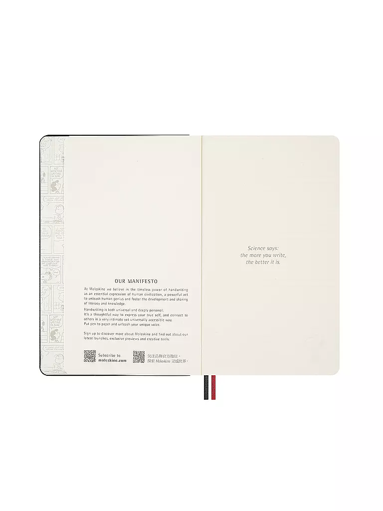 MOLESKINE | Peanuts Snoopy Admirer Notizbuch | schwarz