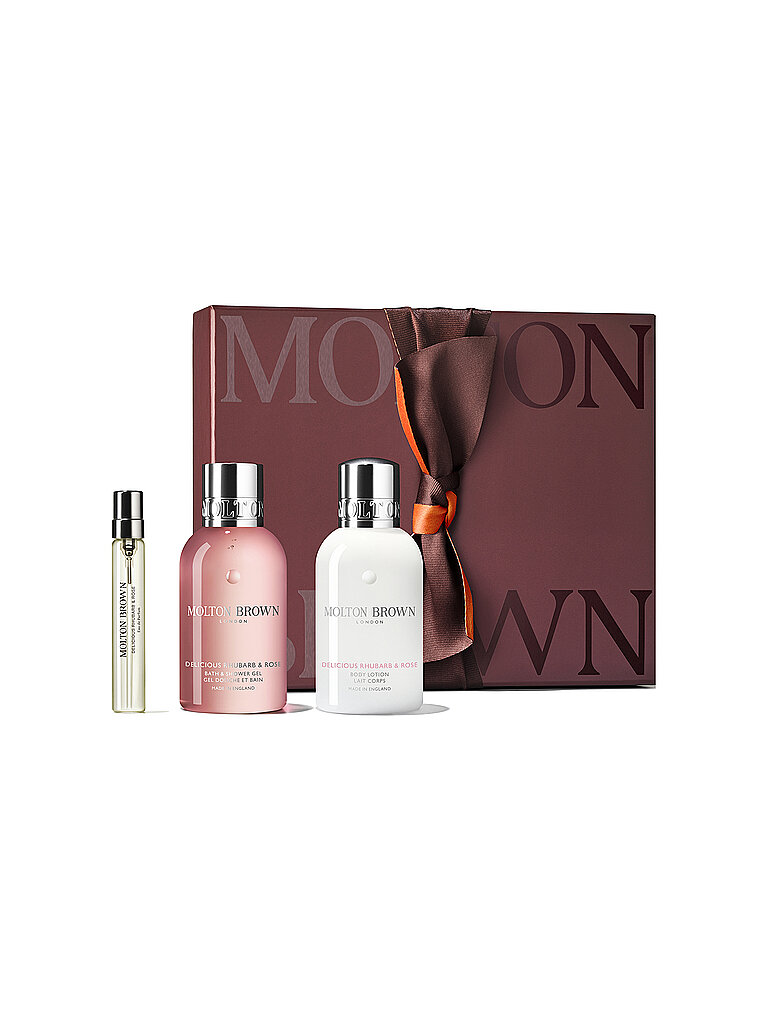 MOLTON BROWN Geschenkset - Delicious Rhubarb & Rose Scent Layering-Set 2x100ml