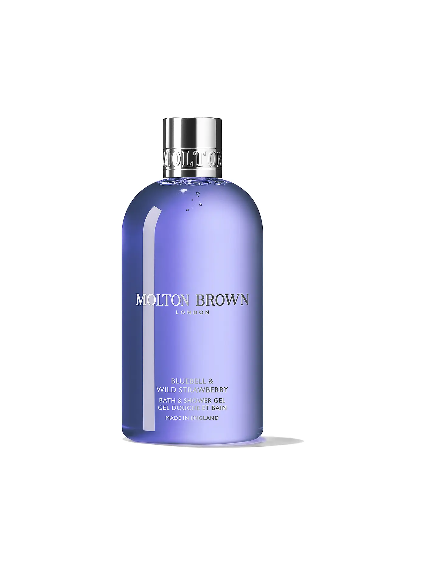 MOLTON BROWN | Bluebell & Wild Strawberry Bath & Shower Gel 300ml | transparent