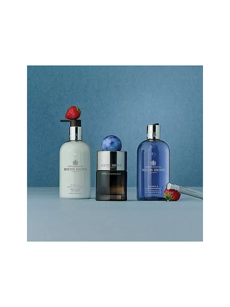 MOLTON BROWN | Click to zoom Bluebell & Wild Strawberry Body Lotion 300ml | transparent