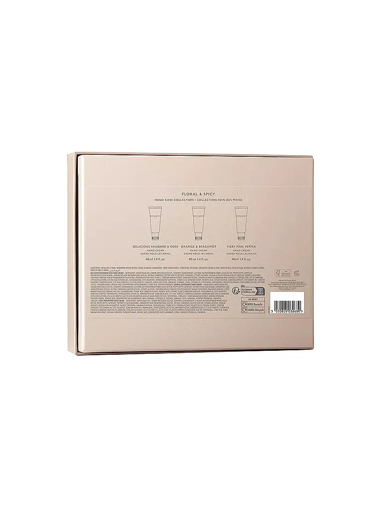MOLTON BROWN | Geschenkset - Floral & Spicy Handcreme Set 3x40ml | 
