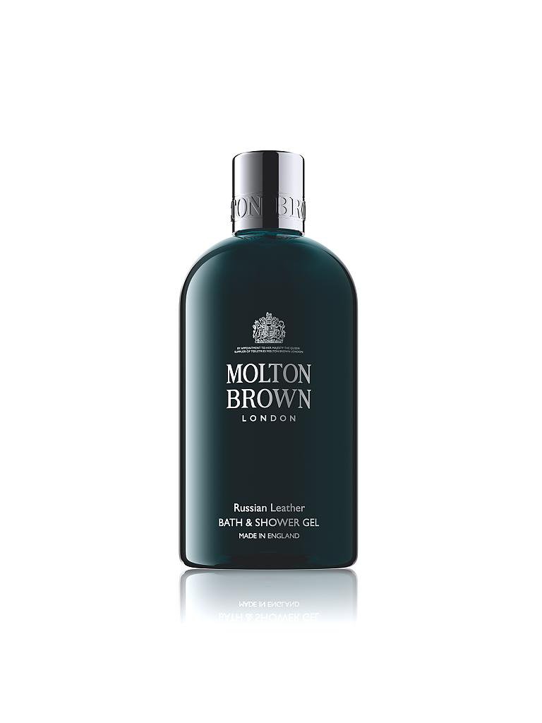 MOLTON BROWN | Russian Leather Bath and Shower Gel 300ml | transparent