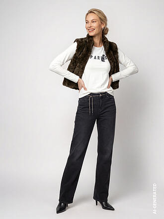 MONARI | Gilet in Felloptik
