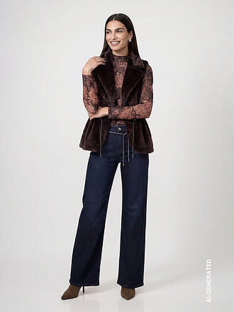 MONARI | Gilet in Felloptik