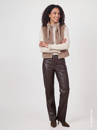 MONARI | Hose in Lederoptik Wide Leg