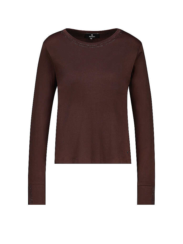 MONARI Langarmshirt  braun | 36