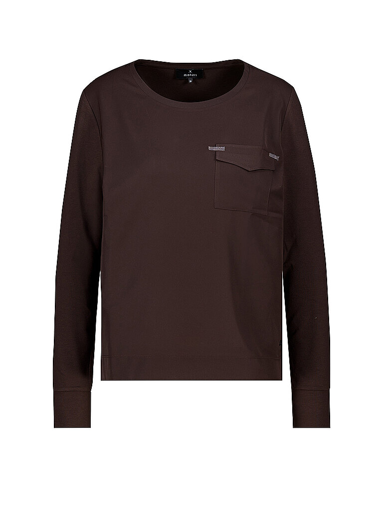 MONARI Langarmshirt  braun | 36
