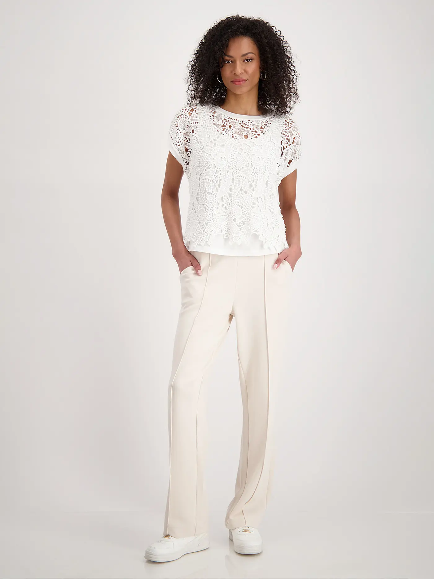 MONARI | Blusenshirt  | creme