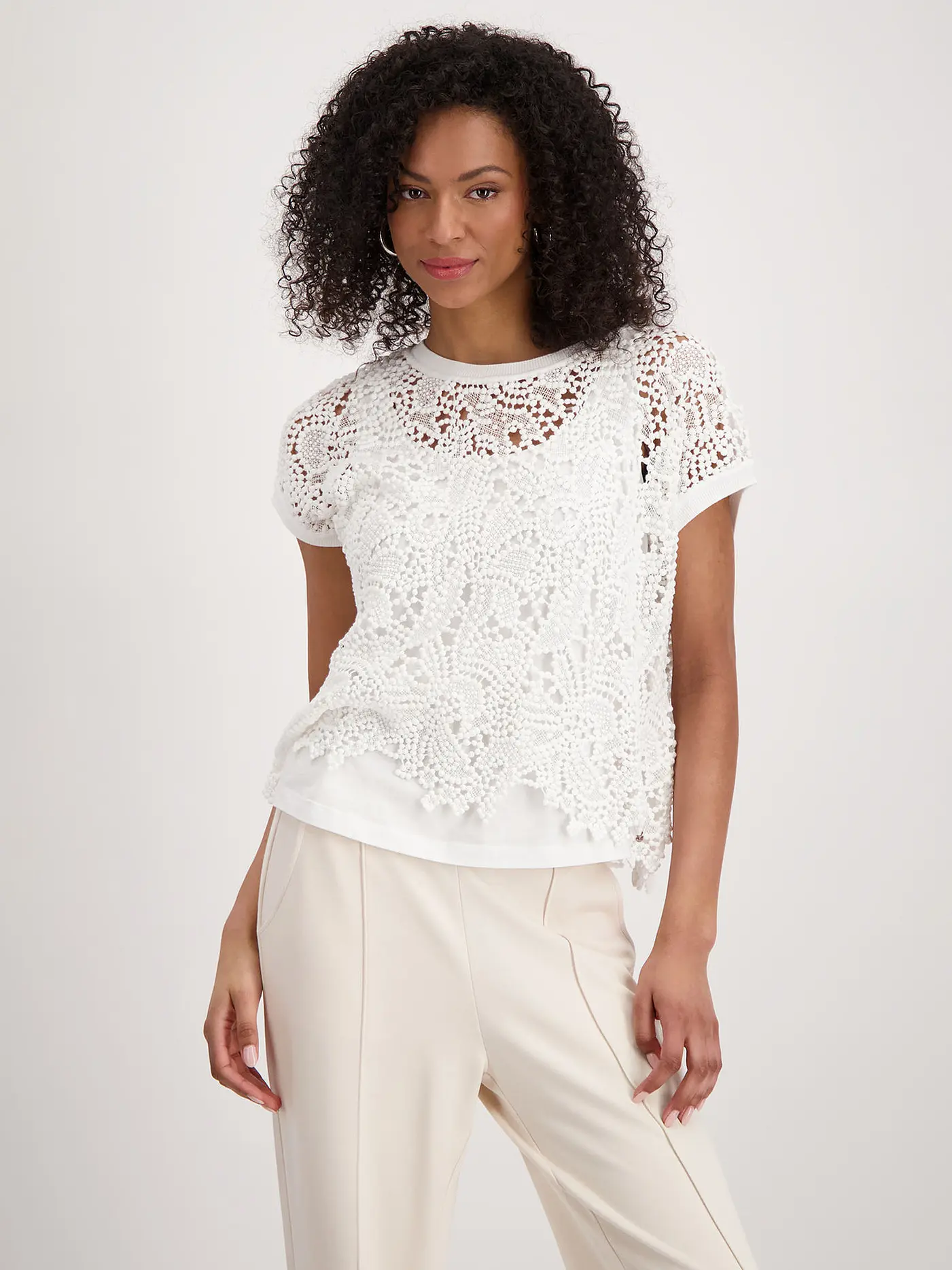 MONARI | Blusenshirt  | creme