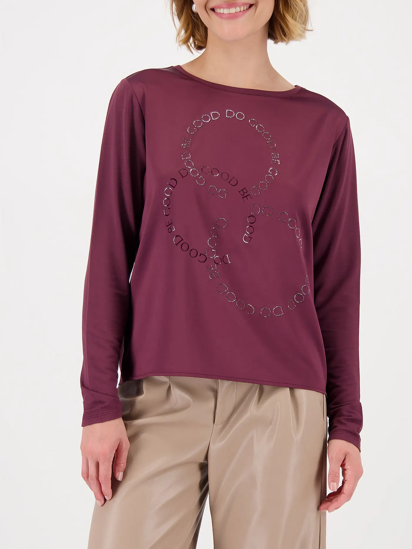 MONARI | Blusenshirt  | dunkelrot