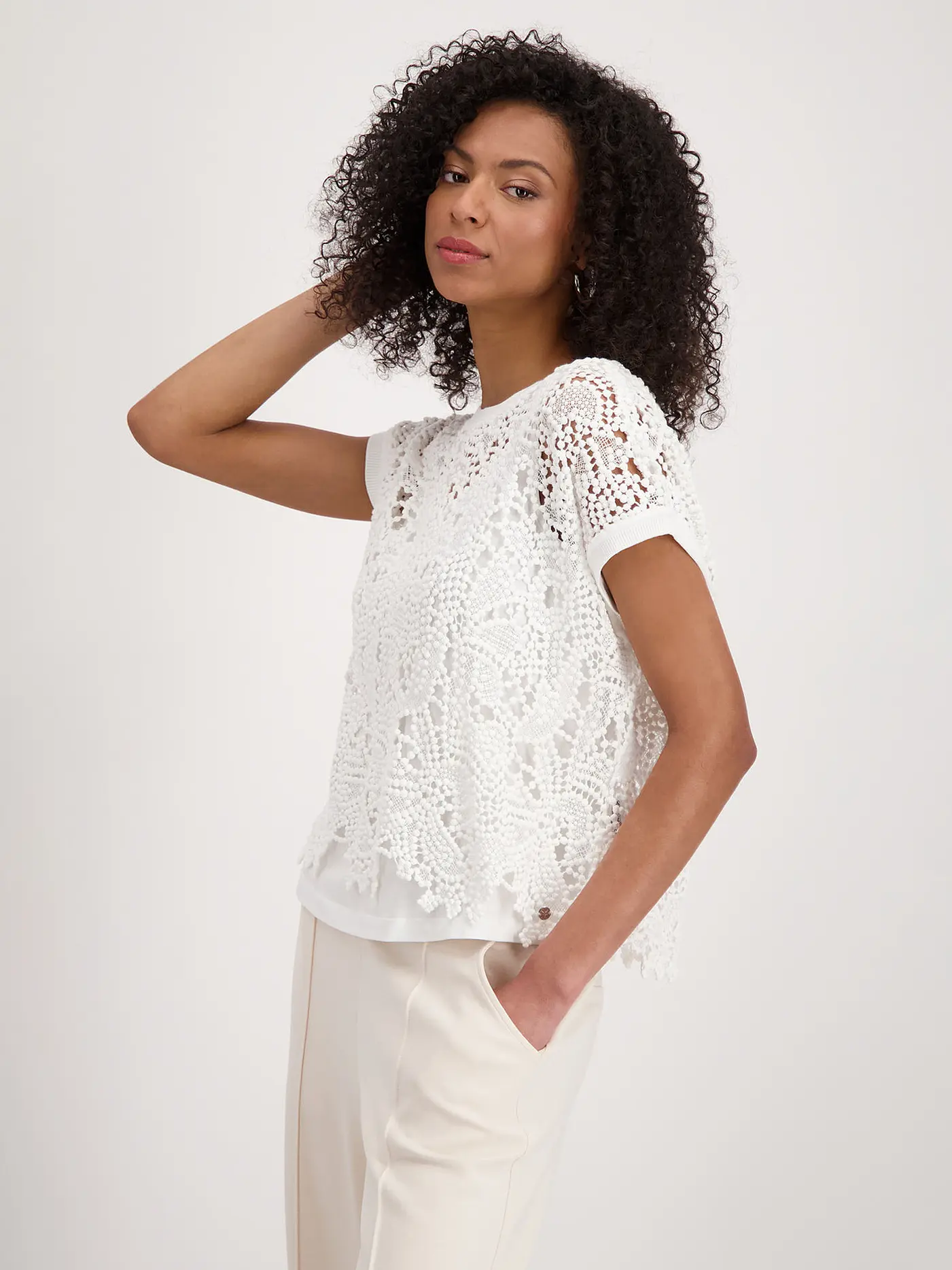 MONARI | Blusenshirt  | creme