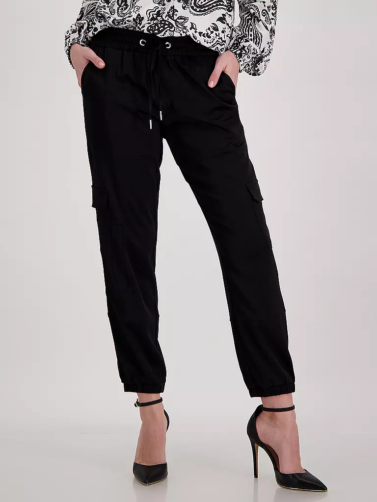 MONARI | Cargohose 7/8 | schwarz