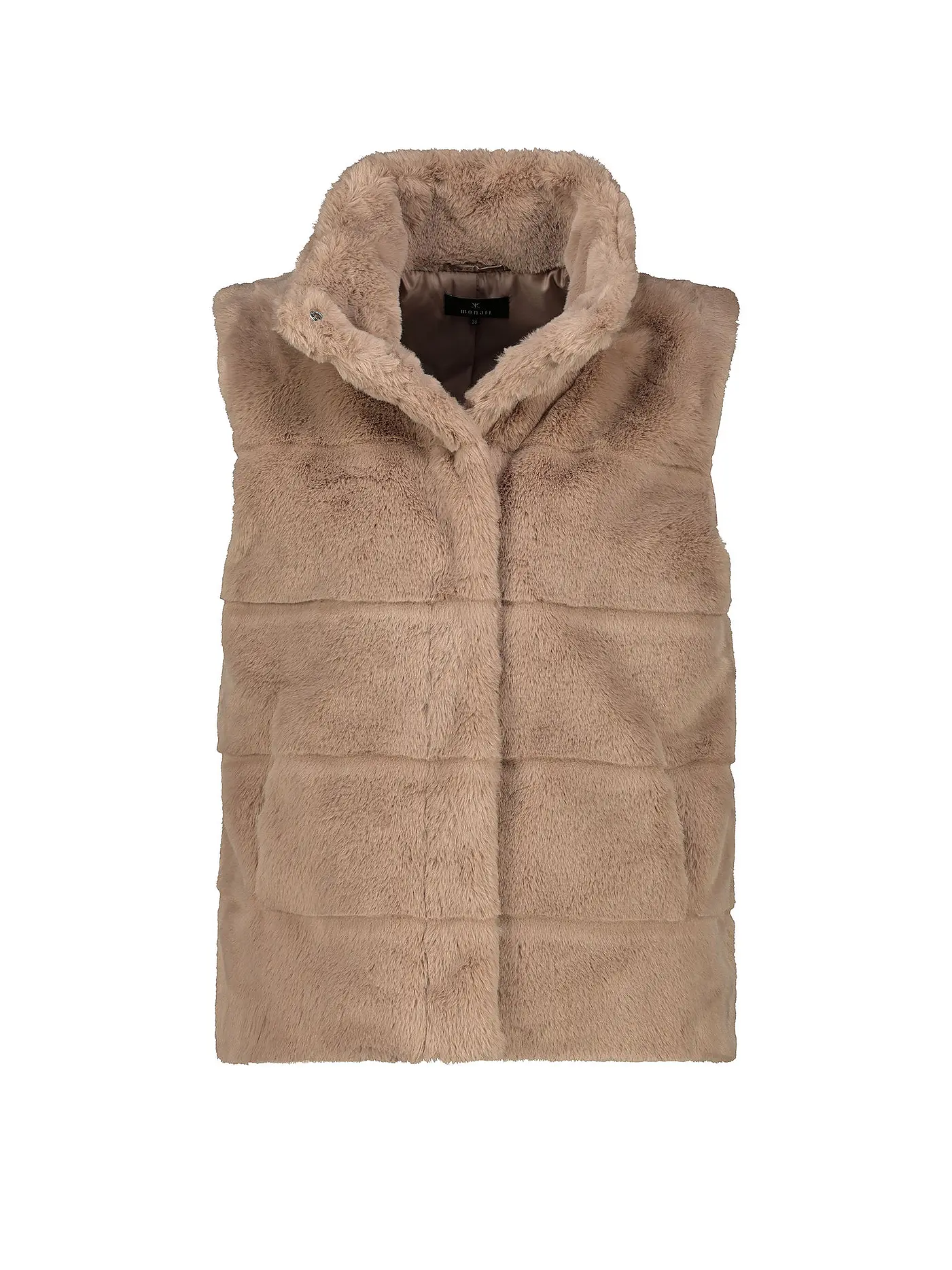 MONARI | Gilet in Felloptik | camel