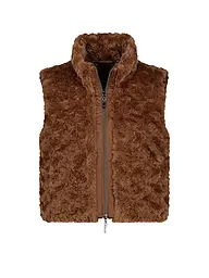 MONARI | Gilet in Felloptik | Braun