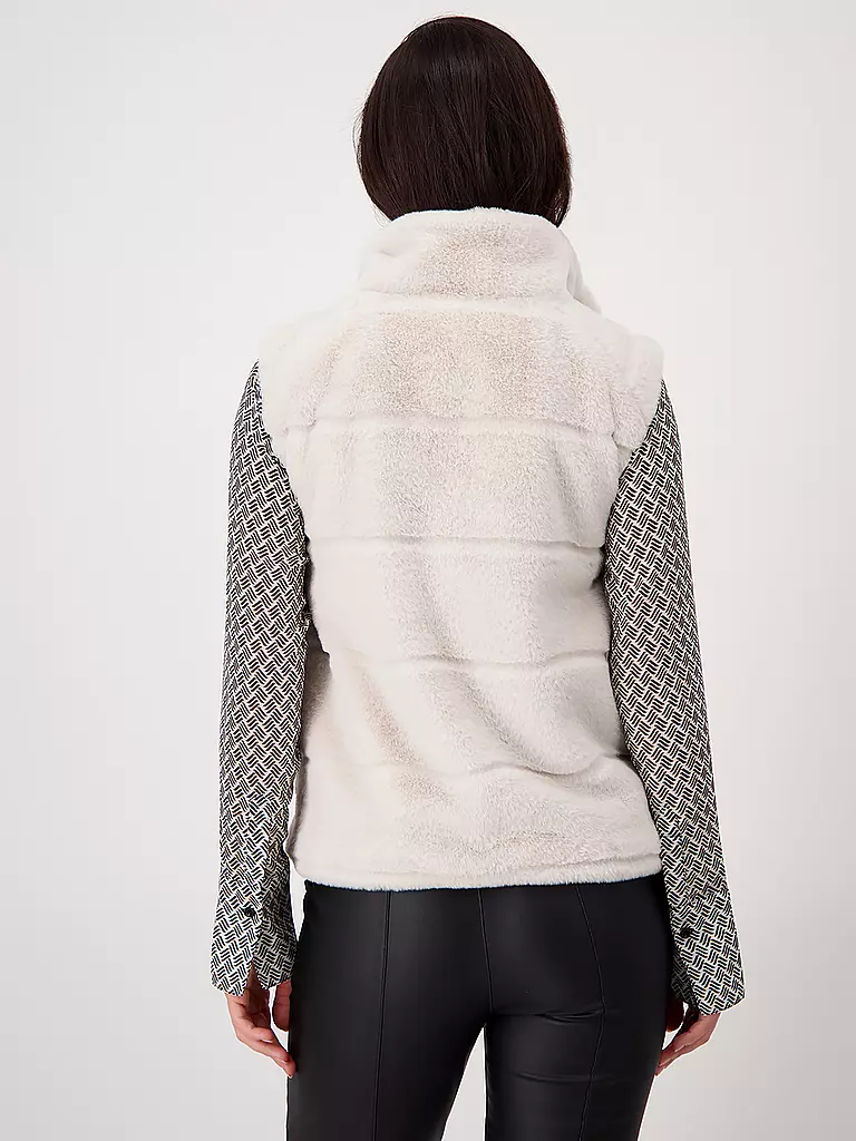MONARI | Gilet in Felloptik | beige