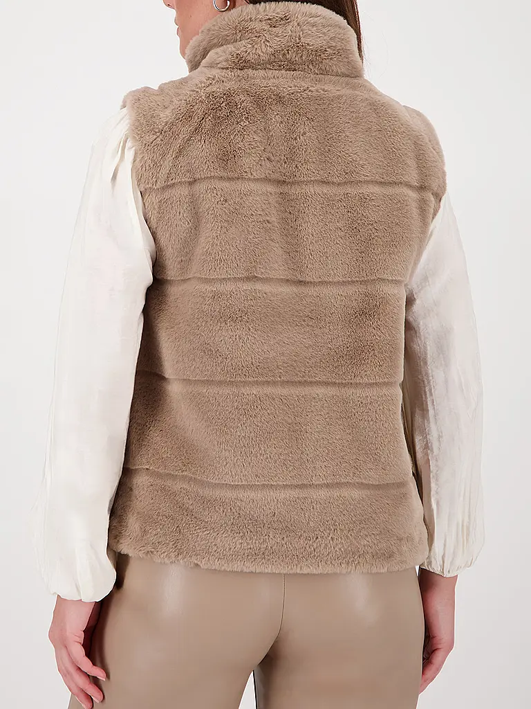 MONARI | Gilet in Felloptik | 