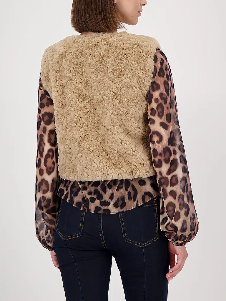 MONARI | Gilet in Felloptik | 