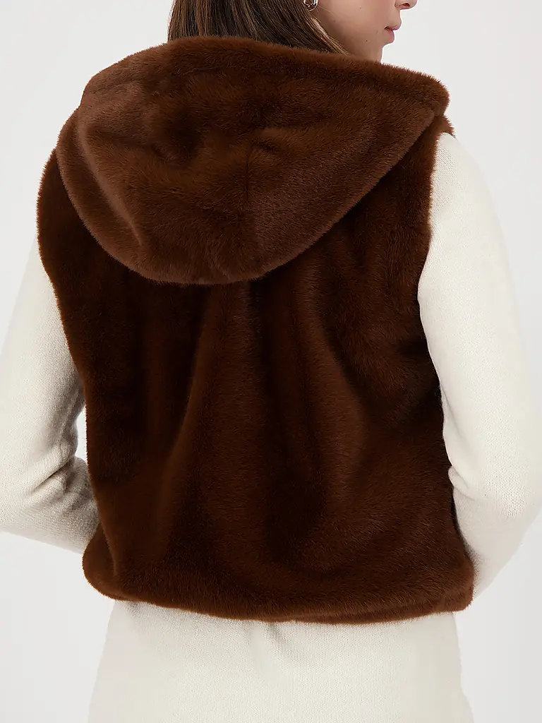MONARI | Gilet in Felloptik | 