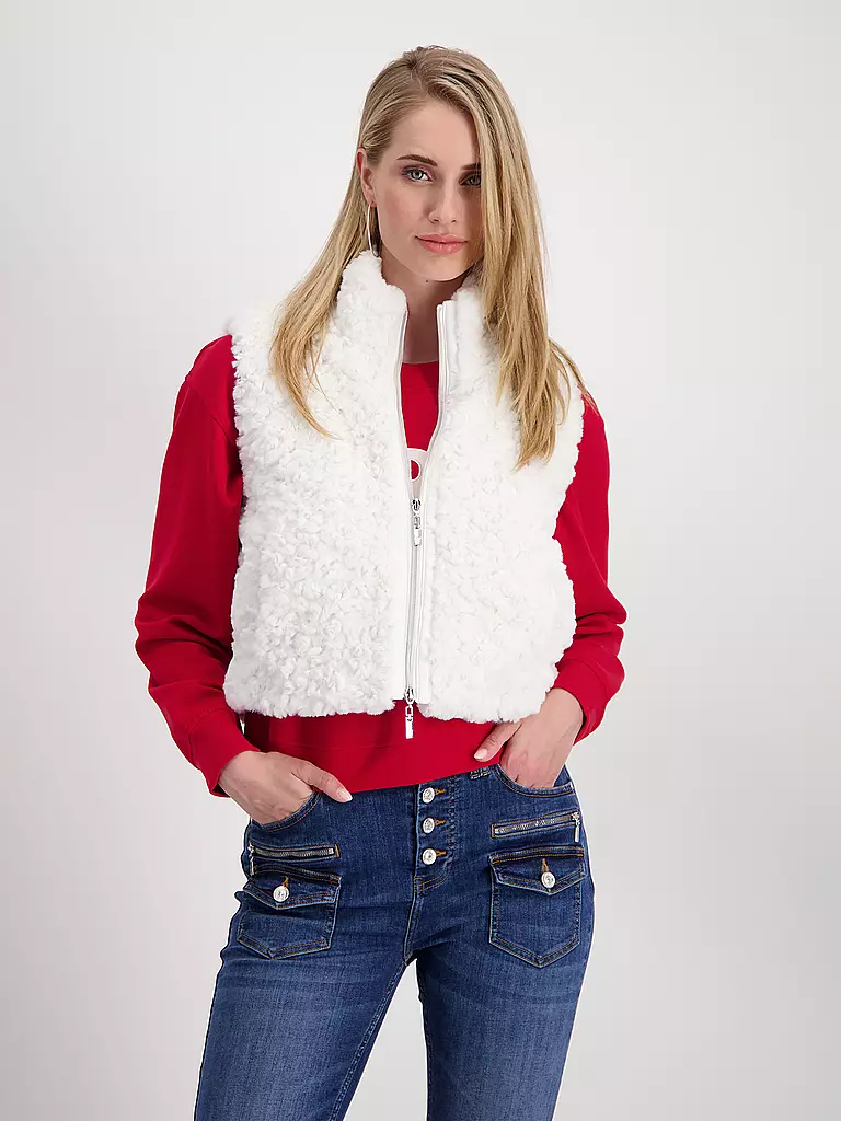 MONARI | Gilet in Felloptik | 