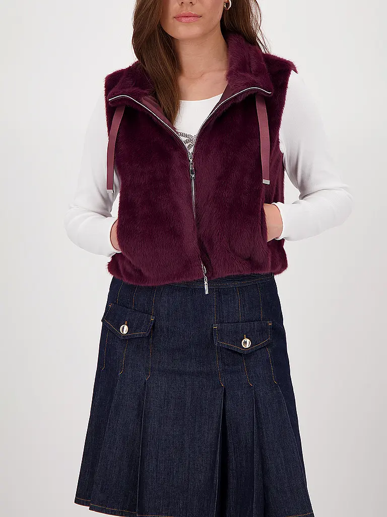 MONARI | Gilet in Felloptik | 