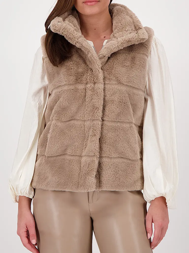 MONARI | Gilet in Felloptik | 