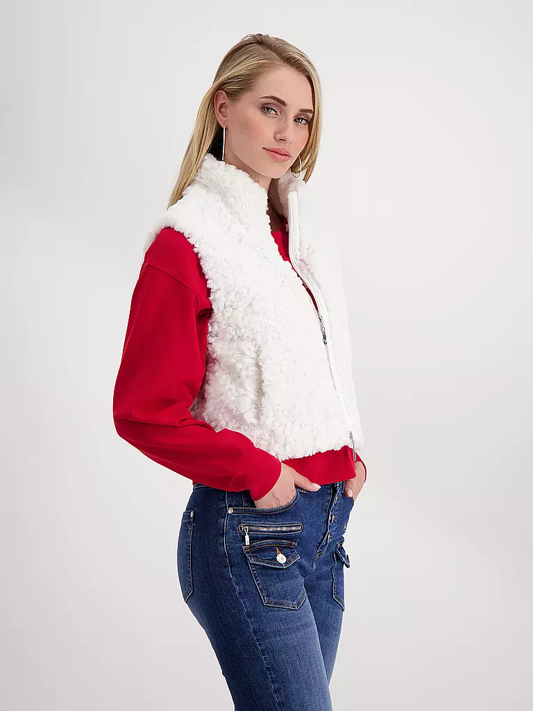 MONARI | Gilet in Felloptik | 
