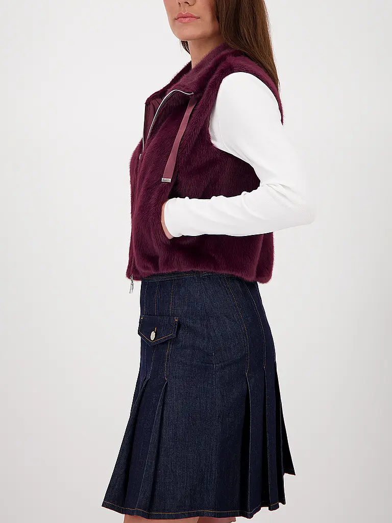 MONARI | Gilet in Felloptik | 