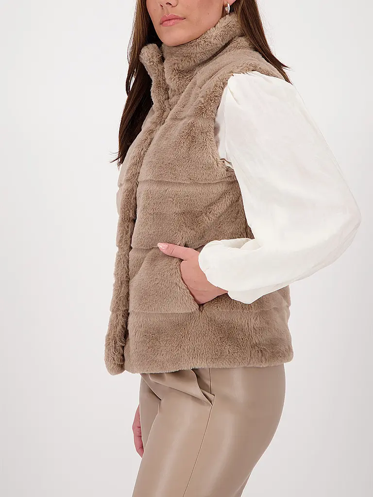 MONARI | Gilet in Felloptik | 