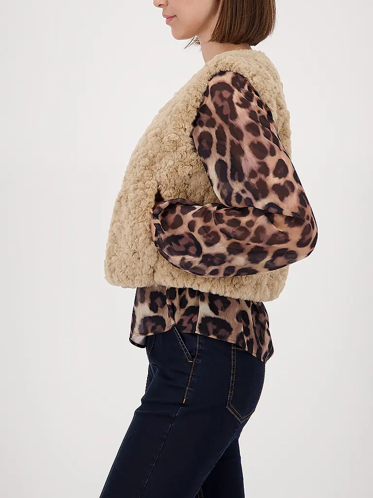 MONARI | Gilet in Felloptik | 