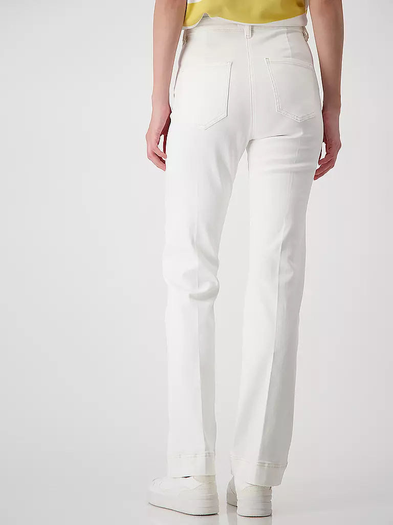 MONARI | Hose Flared Fit | creme