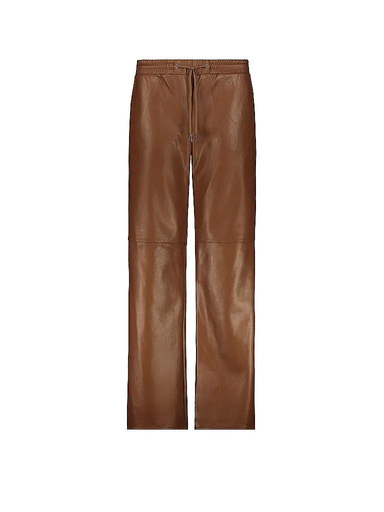 MONARI | Hose in Lederoptik  | hellbraun