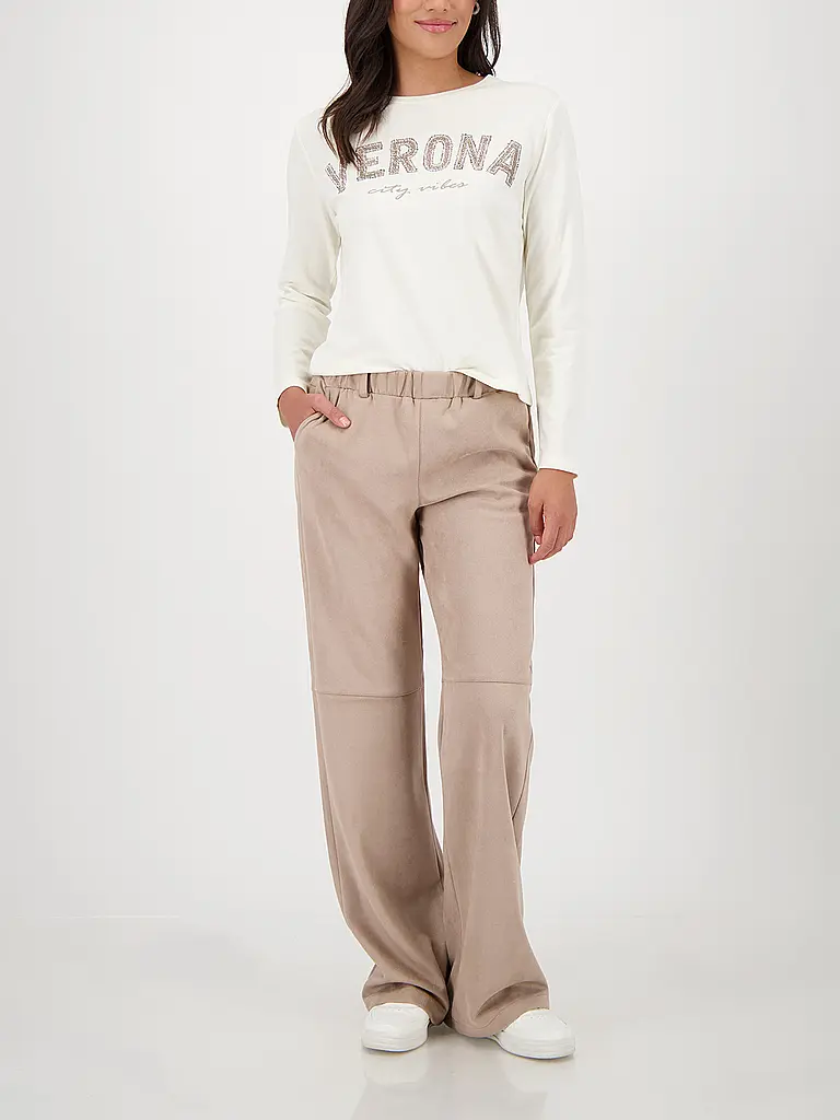 MONARI | Hose in Lederoptik  | camel