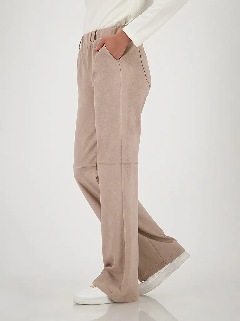 MONARI | Hose in Lederoptik  | camel